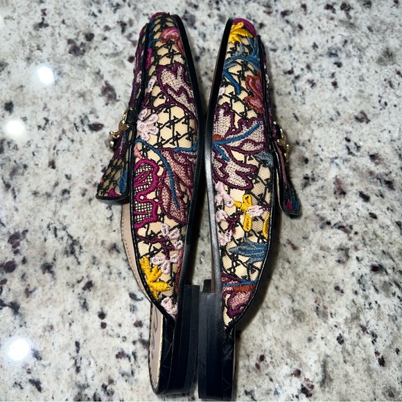 Sam Edelman Linnie Floral Embroidered Horsebit Slip On Loafers Size 7 - Picture 8 of 9